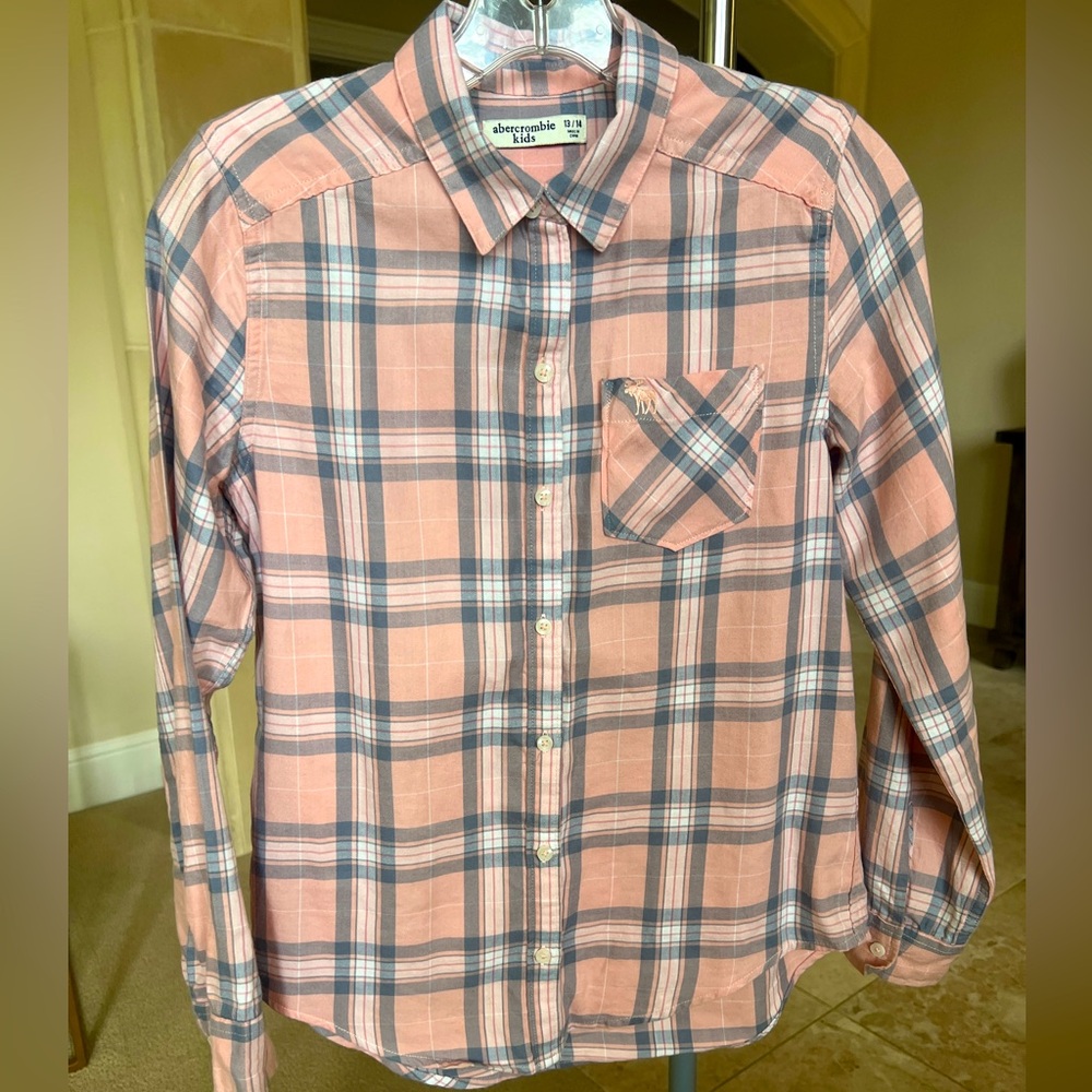 Abercrombie Kids Flannel Shirt  - size 13/14